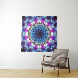 Nebelfleck-Mandala Wandteppich