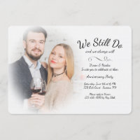 Nebelhaft tun wir noch Foto-Jahrestags-Einladung