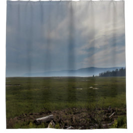 Nebelhafte Berge Duschvorhang