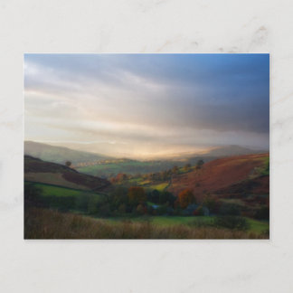 Nebelhafte Morgen-Ansicht Postkarte