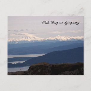 Nebelhafte Seebibel-Vers-Beileids-Karte Karte