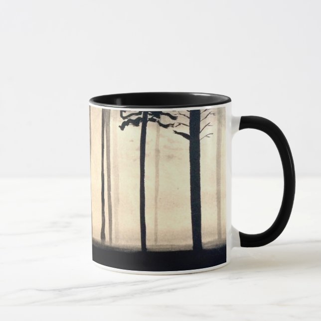 Nebelhafte WaldTasse Tasse (Rechts)