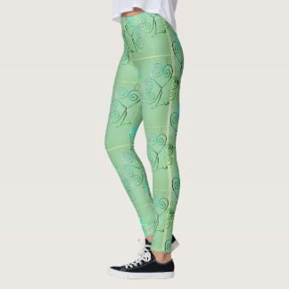 Nebelhaftes Kleeblatt Leggings