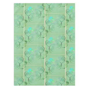 Nebelhaftes Kleeblatt Tischdecke