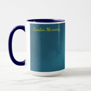 Nebelhaftes London Neo Deco personalisierter Kaffe Tasse