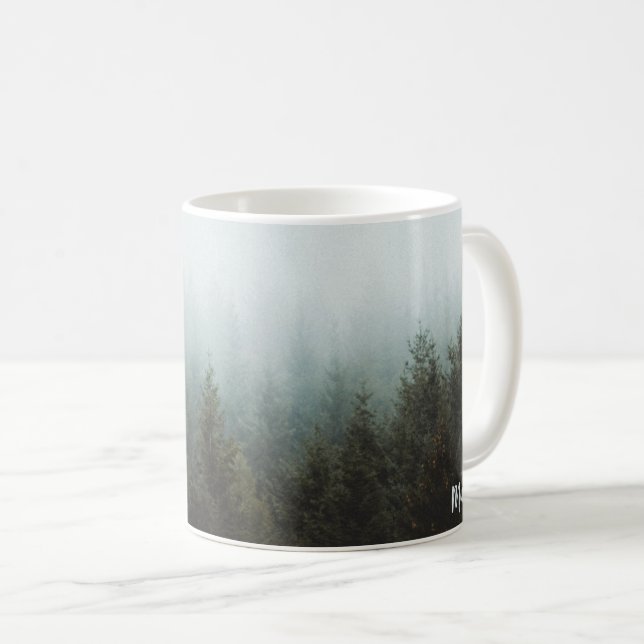 Nebelige WaldTasse Kaffeetasse (VorderseiteRechts)
