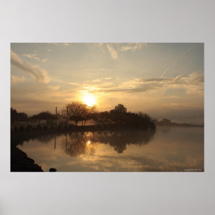 Nebeliger Druck des Tag10 Poster