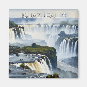 Nebeliger Iguazú-Wasserfall Argentinien Magnet