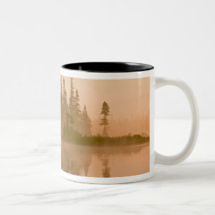 Nebeliger Morgen am East Inlet, Pittsburg, New Zweifarbige Tasse