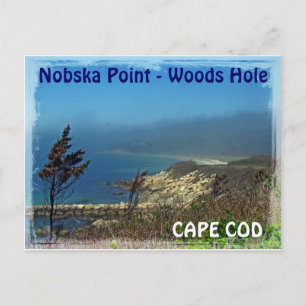 Nebeliger Morgen am Nobska Point - Cape Cod MA Postkarte