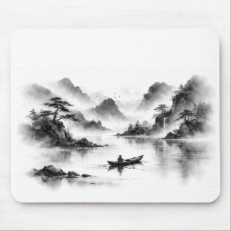 Nebeliger See-Mauspad Mousepad