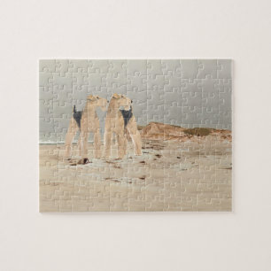 Nebeliger Strand Puzzle