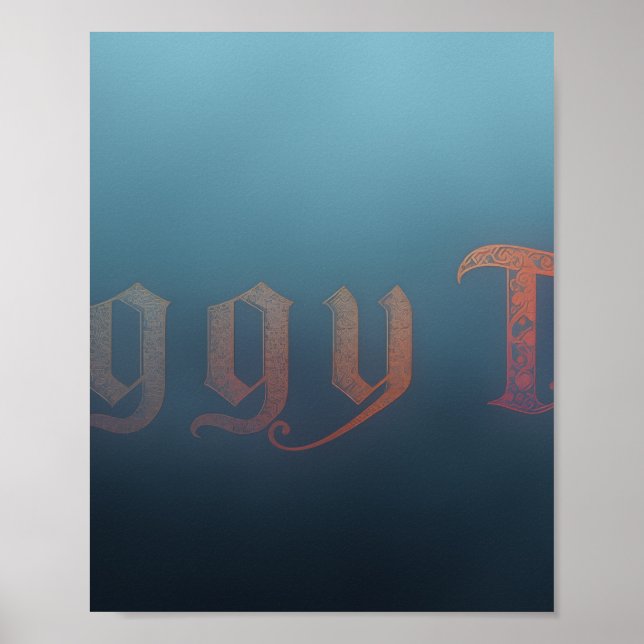 Nebeliger Teeposter Poster (Vorne)