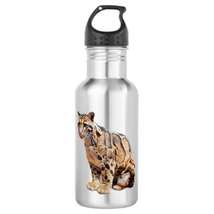 Nebelparder-Foto Dschungel große Katze Tier Edelstahlflasche
