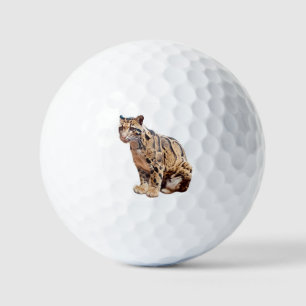 Nebelparder-Foto Dschungel große Katze Tier Golfball