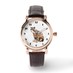 Nebelparder-Foto Dschungel Großkatze Tier   Armbanduhr