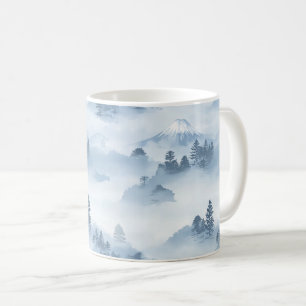 Nebelspitzen – Wasserfarben-Gebirgslandschaft (5) Kaffeetasse