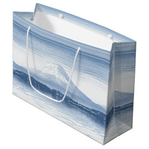 Nebelspitzen – Wasserfarben-Gebirgslandschaft Große Geschenktüte