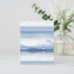 Nebelspitzen – Wasserfarben-Gebirgslandschaft Postkarte