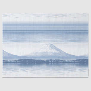Nebelspitzen – Wasserfarben-Gebirgslandschaft Seidenpapier