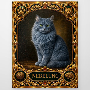 Nebelung, Juwelen-Erbstück-Kunst Postkarte