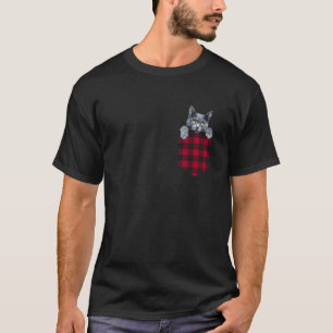 Nebelung-Katze in der Tasche schaut Kitten-Liebhab T-Shirt