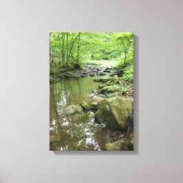 Nebelwald-Leinwand-Wandkunst | Ruhige Natur Leinwanddruck