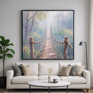 Nebelwald-Seilbraut - Impressionistische Kunst Poster