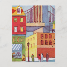 Neben der Brücke Postkarte