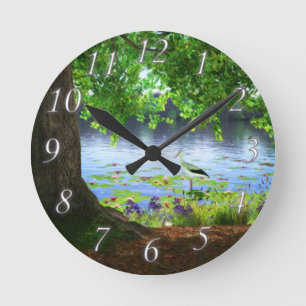 Neben der Stillwasseruhr Runde Wanduhr