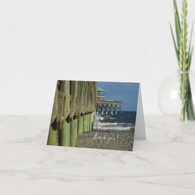 Neben Folly Pier Danke-Card Dankeskarte (Vorderseite)