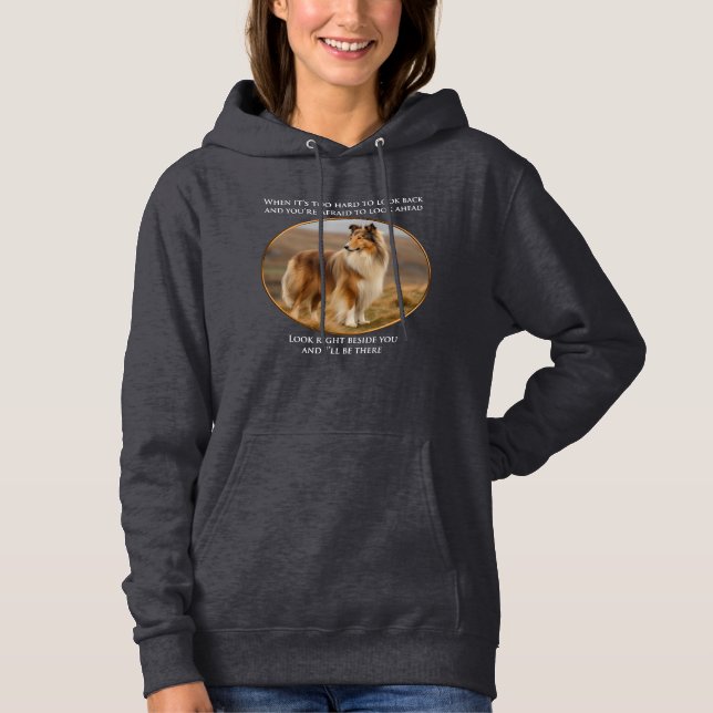 Neben You Collie Hoodie (Vorderseite)