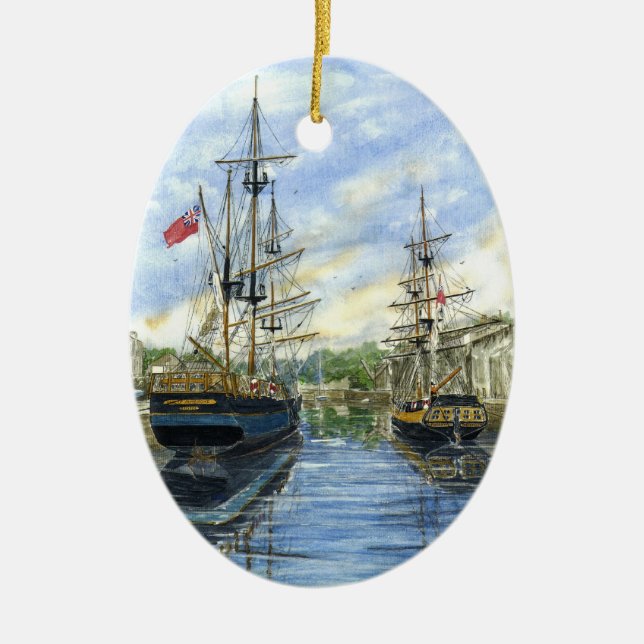 "Nebeneinander" verzieren Sie Keramik Ornament (Vorne)