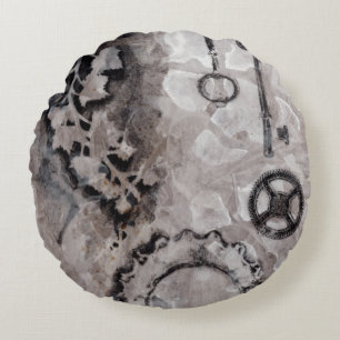 Nebeneinanderstellung II Rundes Kissen