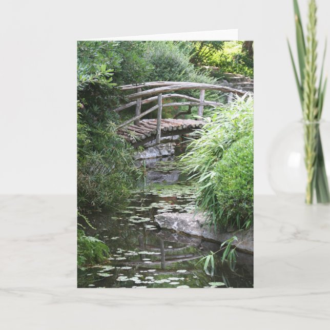 Nebenfluss-Brücke Karte (Vorderseite)