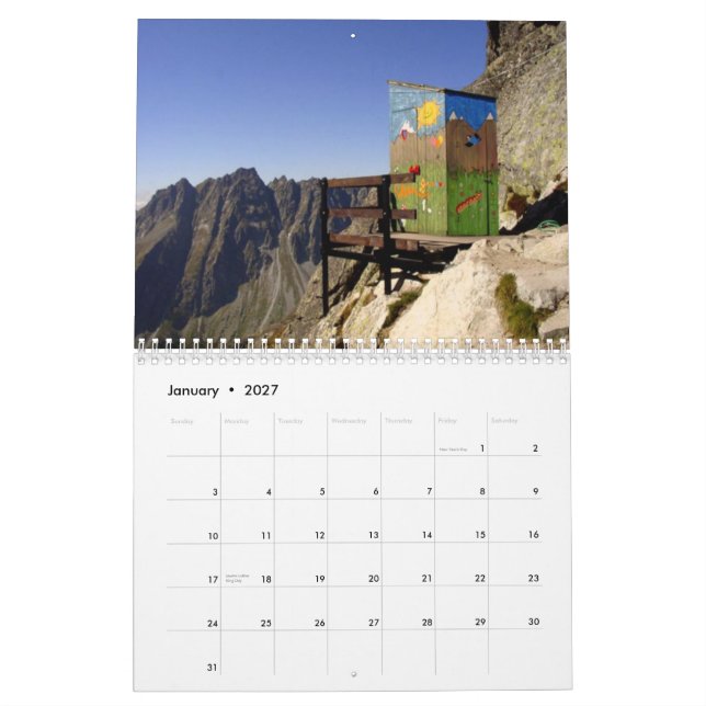 Nebengebäude-Wandkalender Kalender (Jan 2027)