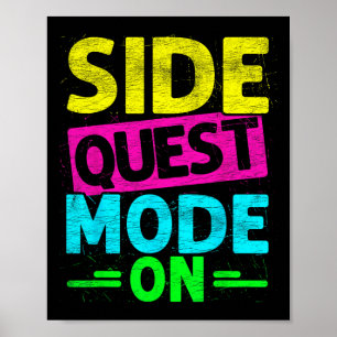 Nebenquest-Modus Ein Lustiger Rave-Edm-Festival-Ga Poster