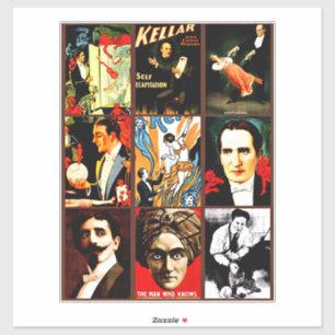 Nebenschauspielfreaks Magier Illusionisten Psychol Aufkleber