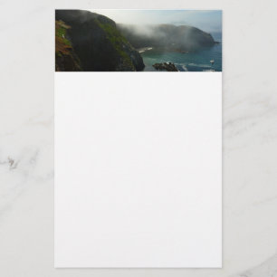 Neblige Anacapa-Insel im Channel Islands National Briefpapier