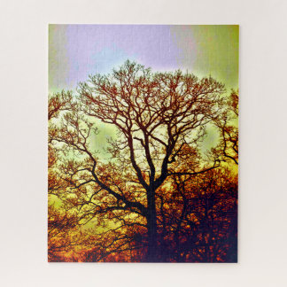 NEBLIGE SONNENBÄUME PUZZLE