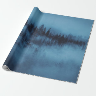 NEBLIGER KIEFERNWALD GESCHENKPAPIER