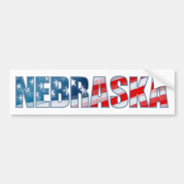 Nebraska Autoaufkleber (Vorne)