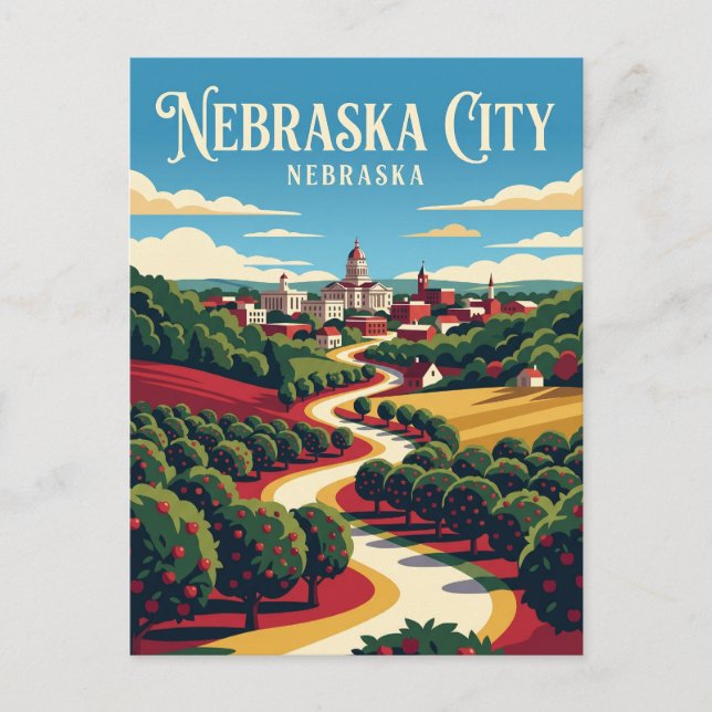 Nebraska City USA Postkarte (Vorderseite)