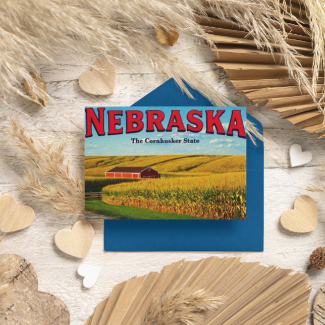 Nebraska Cornfield Postkarte (Von Creator hochgeladen)