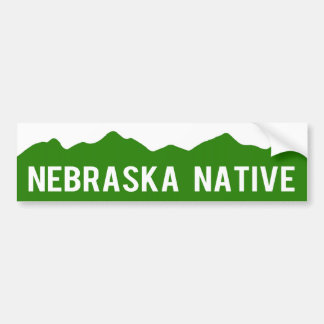 Nebraska-Eingeborener - Colorado-Gebirgsaufkleber Autoaufkleber