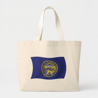 Nebraska Flag Tote Bag Jumbo Stoffbeutel