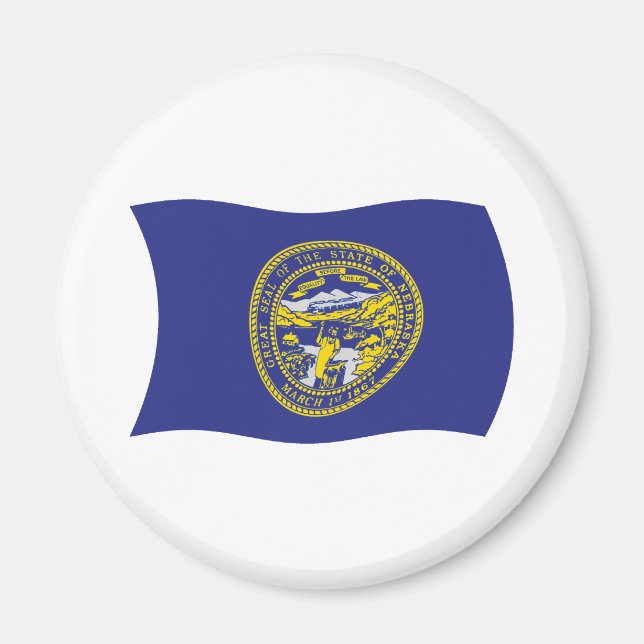 Nebraska-Flaggenmagnet Magnet (Vorne)