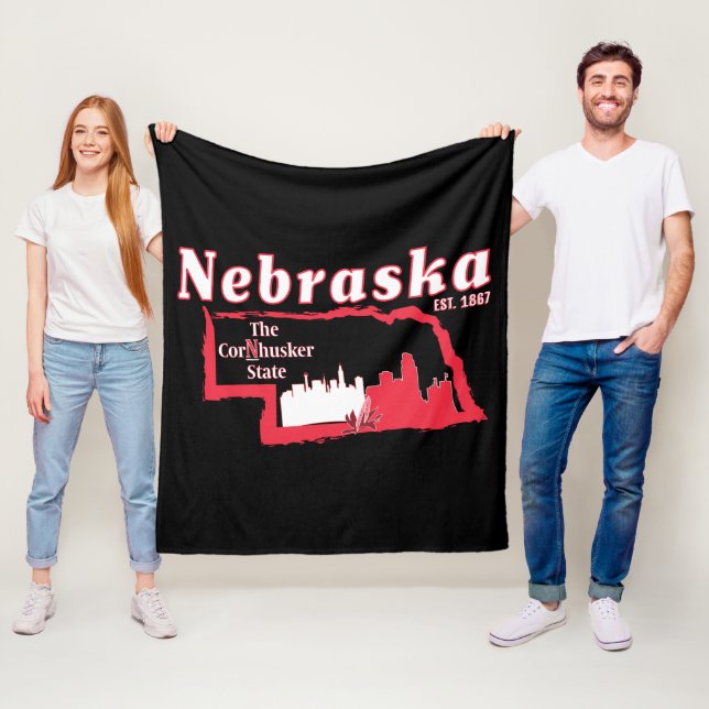 Nebraska-Fleece-Decke Fleecedecke (Beispiel)