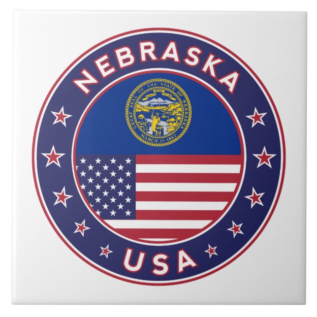 Nebraska Fliese (Vorderseite)