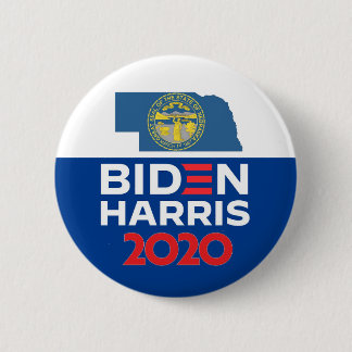 Nebraska für Biden Harris 2020 Button